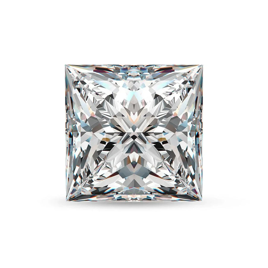 GRA Certified Princess Cut Moissanite Stone | D Color VVS1